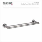 Plumber - Edge Series - Double Towel Rail 450mm - EG-7218