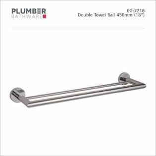 Plumber - Edge Series - Double Towel Rail 450mm - EG-7218