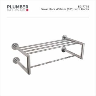 Plumber - Edge Series - Towel Rack Hooked 450mm - EG-7718