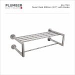 Plumber - Edge Series - Towel Rack Hooked 600mm - EG-7724