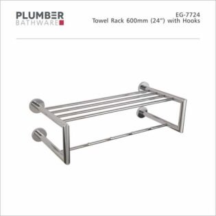 Plumber - Edge Series - Towel Rack Hooked 600mm - EG-7724