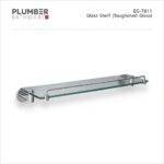 Plumber Bathware glass shelf with toughened glass wall mounted bathroom shelf