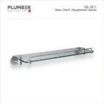 Plumber Bathware glass shelf with toughened glass wall mounted bathroom shelf