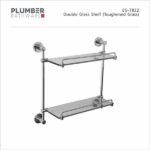 Plumber - Edge Series - Double Glass Shelf 350mm - EG-7822