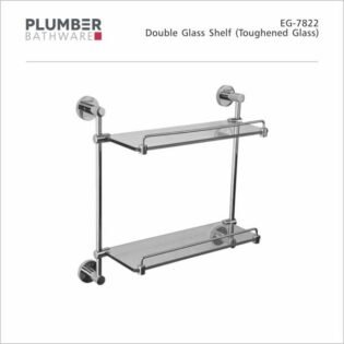 Plumber - Edge Series - Double Glass Shelf 350mm - EG-7822