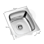 Europa Kitchen Sinks Oval Bowl 16 inch