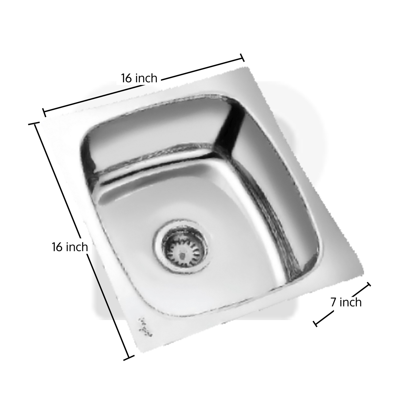 Europa-Sink-Oval-Bowl-16x16x7 Europa Kitchen Sinks Oval Bowl 16 inch - Image 1