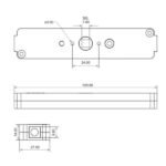 M8/M5 Shoot Bolt Gear Box with Cylinder - F1032 - Image 2
