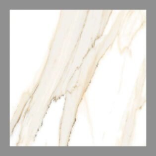 NARMADA - Vitrified Tiles - Glossy - Florito Beige - 600 x 600 mm