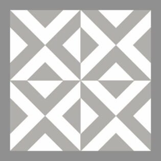 NARMADA - High Lighter Tile - Grey and White HL 1 - 600 x 600 mm