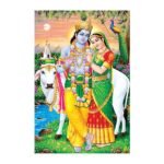 Radhe Krishna - Highgloss Poster - God Tiles - RJ-17 - 600 x 900 mm