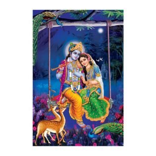 Radhe Krishna - Highgloss Poster - God Tiles - RJ-19 - 600 x 900 mm