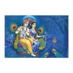 Radhe Krishna - Highgloss Poster - God Tiles - RJ-21 - 600 x 900 mm