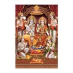 Lord Ram Darbar - Highgloss Poster - God Tiles - RJ-42 - 600 x 900 mm