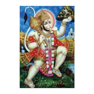Lord Hanuman - Highgloss Poster - God Tiles - RJ-45 - 600 x 900 mm