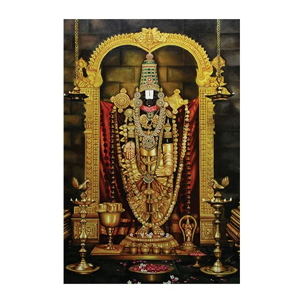 Lord Tirupati Balaji - God Tiles - Highgloss Poster - RJ-74 - 600 x 900 mm