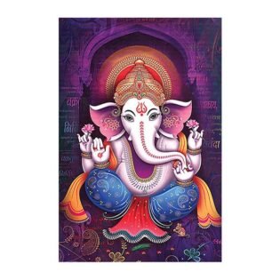 Lord Shree Ganesh - God Tiles - Highgloss Poster - RJ-85 - 600 x 900 mm