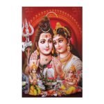 Lord Shiv Parivar - Highgloss Poster - God Tiles - RJ-95 - 600 x 900 mm