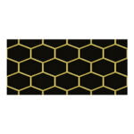 Unique Decorative - Hexagon Series - G-601-BLACK - 300 x 450 mm