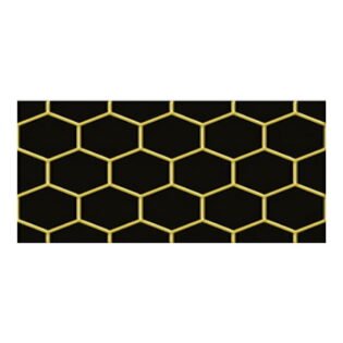 Unique Decorative - Hexagon Series - G-601-BLACK - 300 x 450 mm