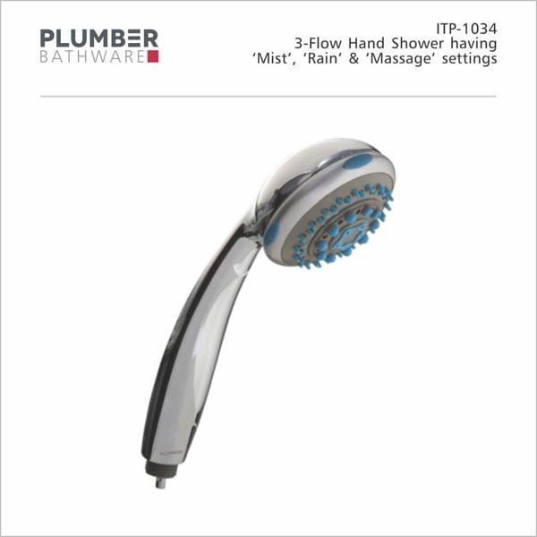 Plumber - Shower - 3-Flow Hand Shower - ITP-1034