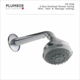 Plumber - Shower - 3-Flow Overhead Shower - ITP-1038
