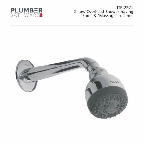 Plumber - Shower - 2-Flow Overhead Shower - ITP-2221