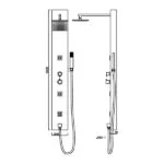 Jaquar - Shower Panel - Blak - JA011