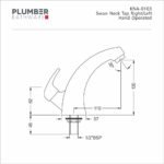Plumber - Korina Pro Series -  Swan Neck Faucet Left KNA 0103L - Image 2