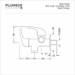 Plumber - Korina Pro Series - Bib Cock 2-Way - KNA 0209 - Image 2
