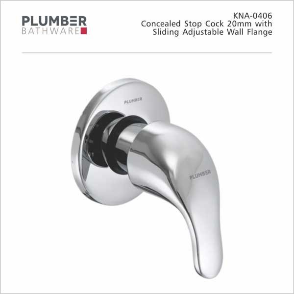 Plumber - Korina Pro Series - Concealed Stop Cock 20mm - KNA-0406