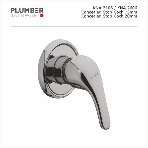 Plumber - Korina Series - Concealed Stop Cock 20mm - KNA-2606