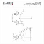 Plumber - Korina Pro Series - Two Hole Sink Mixer - KNA 5104 - Image 2
