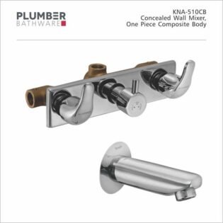 Plumber - Korina Pro Series - Concealed Wall Mixer with Wall Spout - KNA-510CB