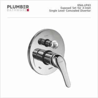 Plumber - Korina Series - Exposed Set for 3-INLET Single Lever Divertor - KNA-UP43