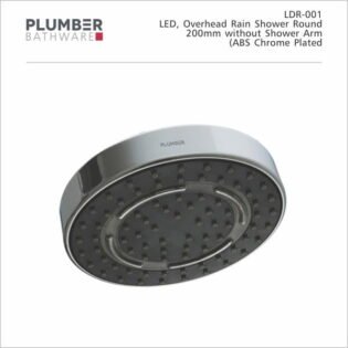 Plumber - LED Shower - Overhead LED Rain Shower - Round - LDR-001