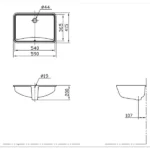 TOTO - Under Counter Lavatory -L620K#W - Image 10