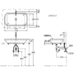 TOTO - Console Lavatory - LW631JW - Image 3