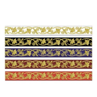DARSHAN - Border Tiles - Lotus Series - GOLDEN - 600 x 60 mm