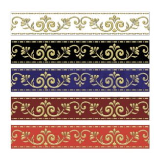 DARSHAN - Border Tiles - Moti-Vel Series - GOLDEN - 600 x 100 mm