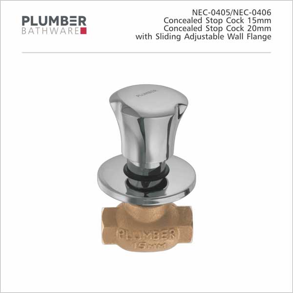 Plumber - Nectar Series - Concealed Stop Cock - NEC-0405