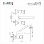 Plumber - Nectar Series - Two Hole Sink Mixer - NEC 5104 - Image 2