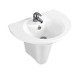 BELL - Half Pedestal Basin - NIEGRA - WB609PD610