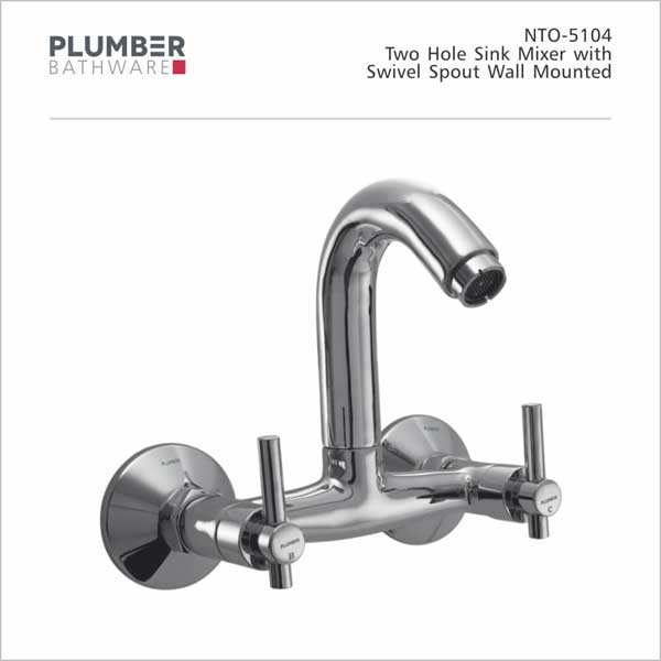 Plumber - Netto Series - Two Hole Sink Mixer - NTO-5104