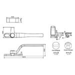Casement Window Single Point Locking Handle - PCH150 - Image 2
