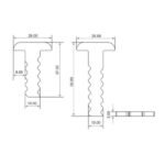 Straight T-Type Nib - PH122 - Image 2