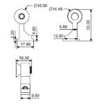 50MM Euro Window Mullion Connector - PH164 - Image 2