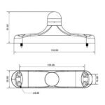 Cremone Security Handle Base Body - PH190 - Image 2