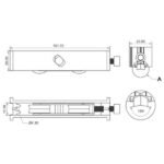 Aluminium Body Double Adjustable V-Groove Roller - PH192V - Image 2