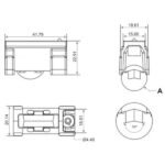 Single Adjustable V-Groove Roller - PH229V - 23 mm - Image 2